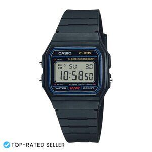 Digital Quartz Watch Water Resistant Stopwatch Alarm Lightweight Retro Classic